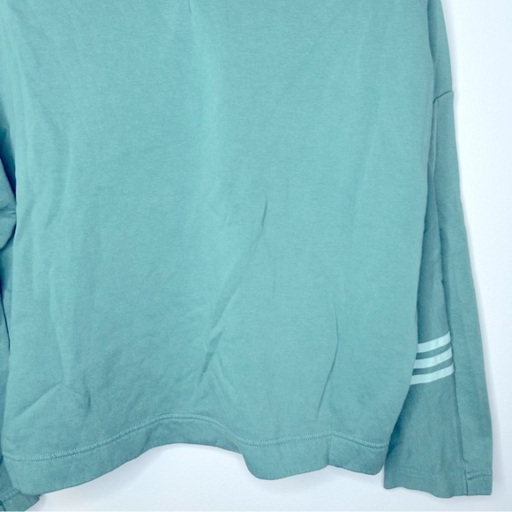Adidas Women’s Green Long Sleeve Sweatshirt Size M‎ - Picture 6 of 8